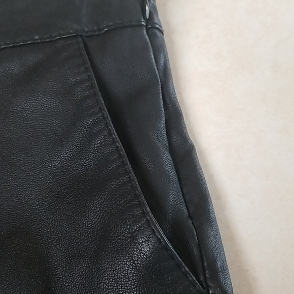 NWT Rezrekshn Ester Chen 100% Leather Mini Skirt FREE SHIP - Picture 4 of 9